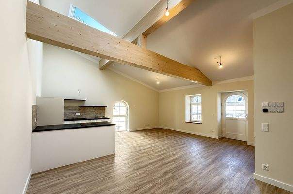 Wohn-/Esszimmer mit offener Küche