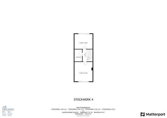 Grundriss 3.OG bzw. DG 