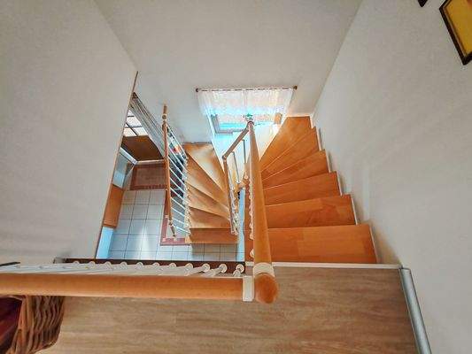 Blick zur Flurtreppe