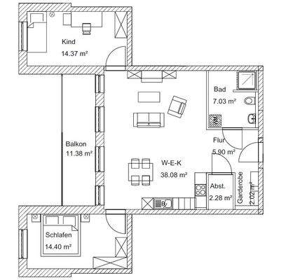 Grundriss Wohnung 02
