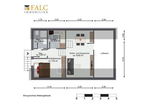 Obergeschoss Nebengebäude