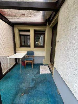 Überdachter Hauseingang