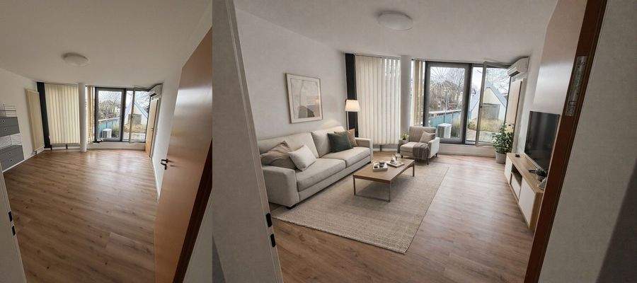 Orignal links, KI rechts