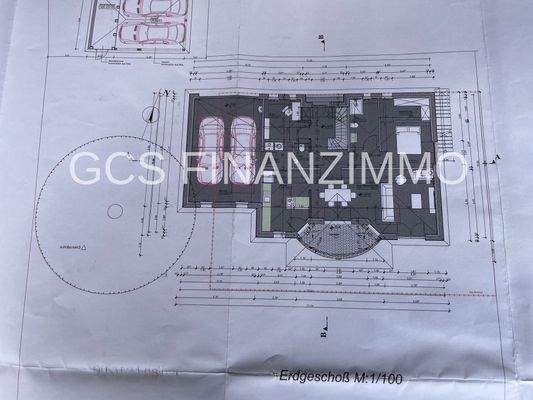 Grundriß Erdgeschoß mit Carport