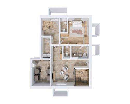 3D Grundriss Kellergeschoss