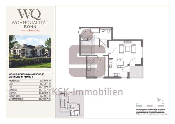 Grundriss Haus 1 Wohnung 11