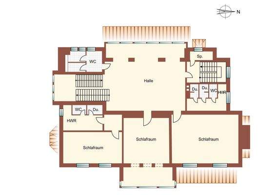 1. Obergeschoss Villa