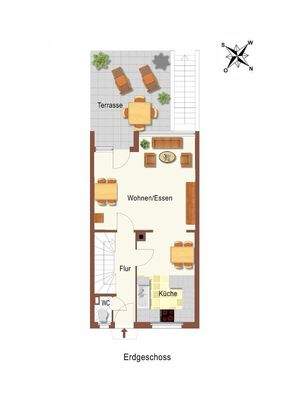 Grundrissplan EG-technisch bearbeitet