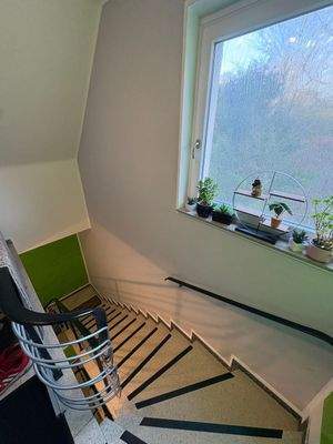 Treppenhaus mit Pflanzen