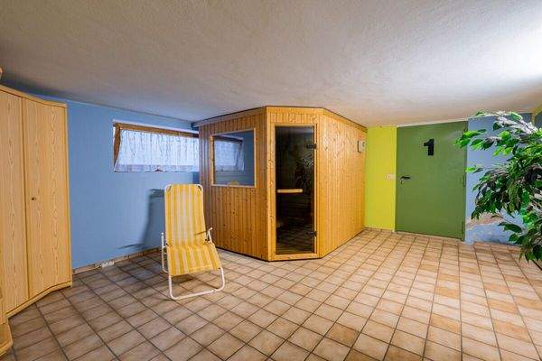 Sauna im Kellergeschoß