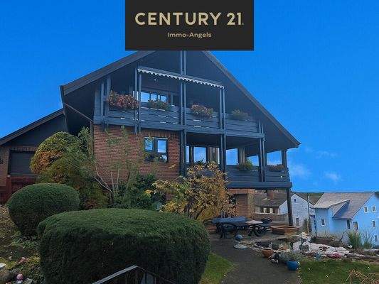 Ansicht des Giebels vom Garten