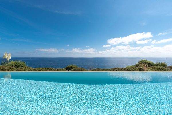 Blick von der unteren Terrasse 