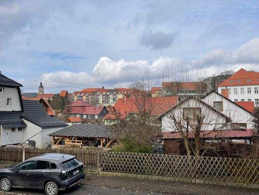 Blick zur Altstadt mit Kirche