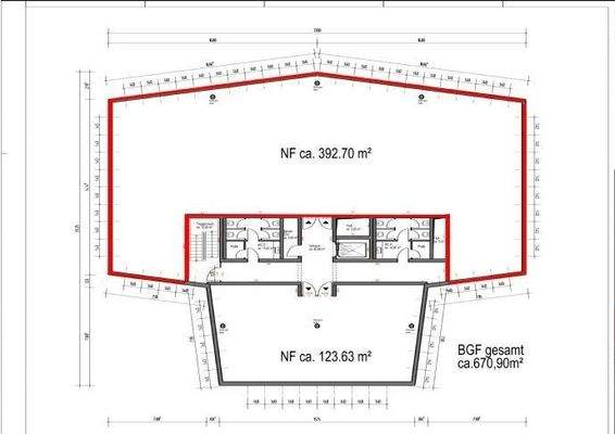 Grundriss Gewerbeeinheit