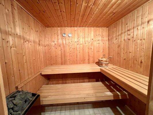 Sauna im Untergeschoss