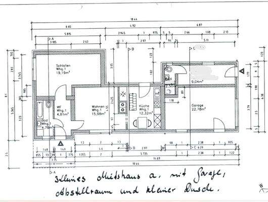 Mietobjekt 1 mit Garage