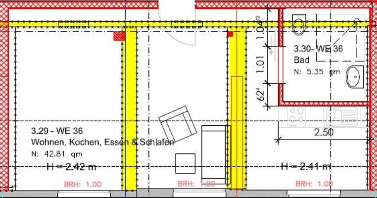 WE 36 im Dachgeschoss