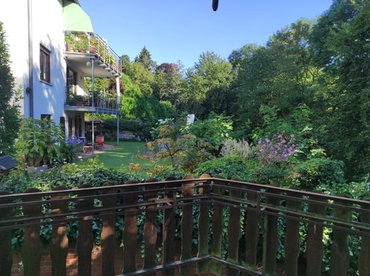 EG. Aussicht vom Balkon