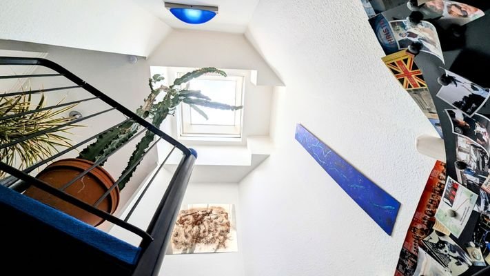 Oberlicht im Treppenbereich