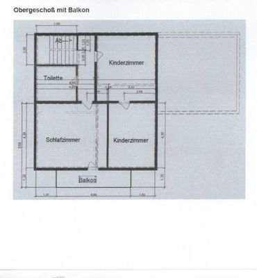 Grundriss Obergeschoß