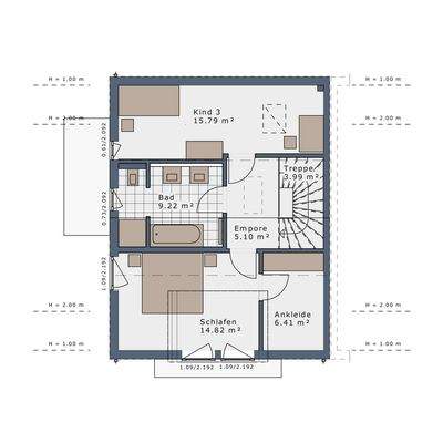 Grundriss Obergeschoss