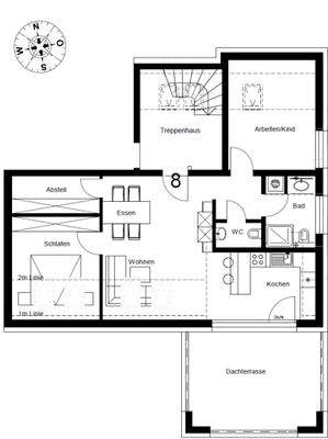 Dachgeschoss - WE 8 - rechts