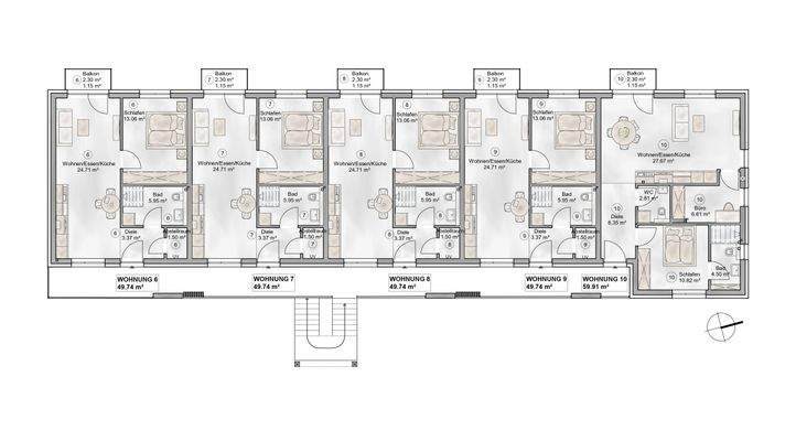 Übersicht Obergeschoss