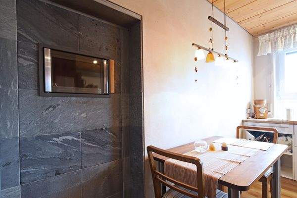 Kaminofen -Backofen Küche