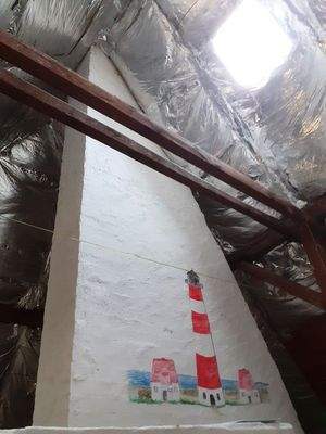 ... mit Schornstein und ..