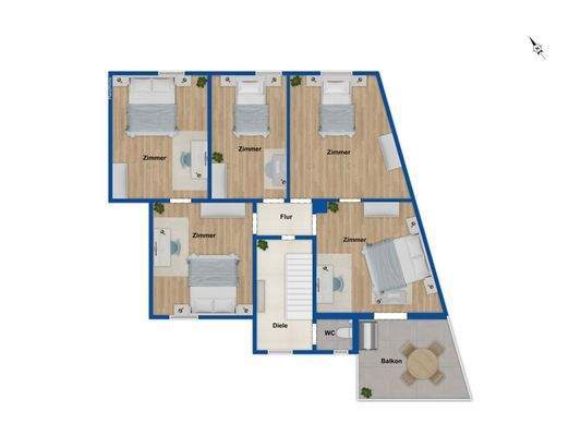 Grundriss Obergeschoss