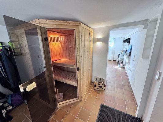 Sauna im Kellergeschoss