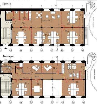 Grundriss EG + OG - rechts 