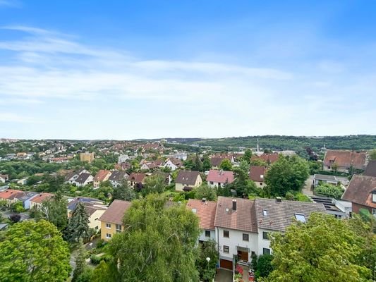 Aussicht vom Balkon