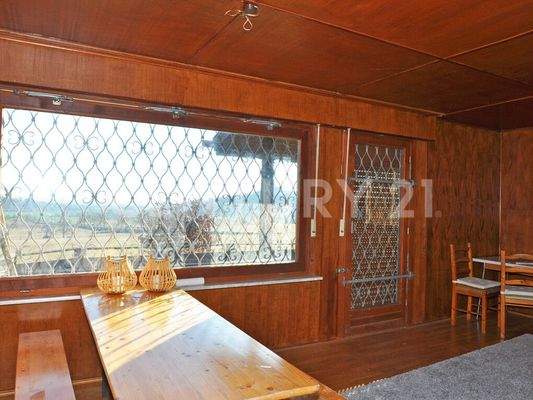 Ansicht auf die Terrasse