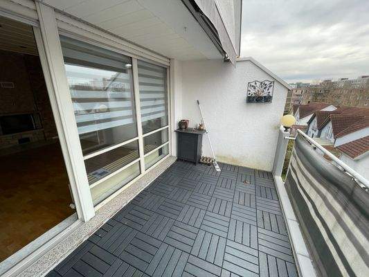 Blick auf den Süd- West Balkon