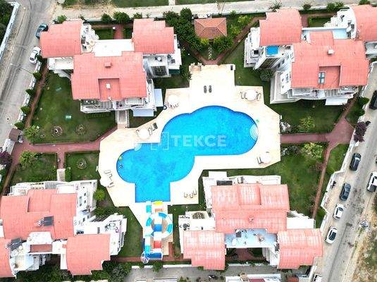 Furnished Mezzanine Flat in a Complex with Pool in Antalya Belek