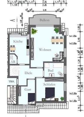 Grundriss Obergeschoss,