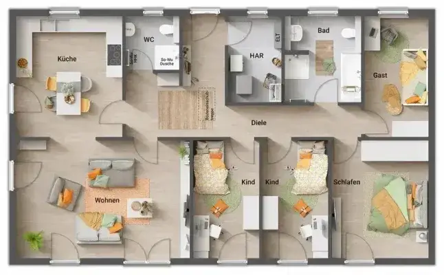 Bungalow 131 Grundriss Erdgeschoss.webp