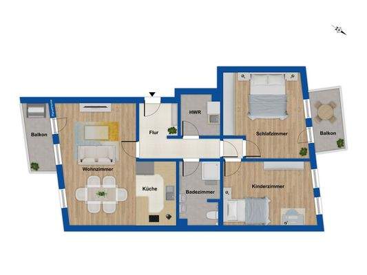 Grundriss 1. Obergeschoss