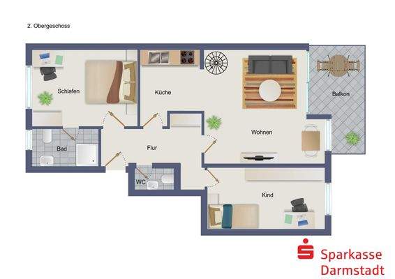 Grundriss 2. Obergeschoss