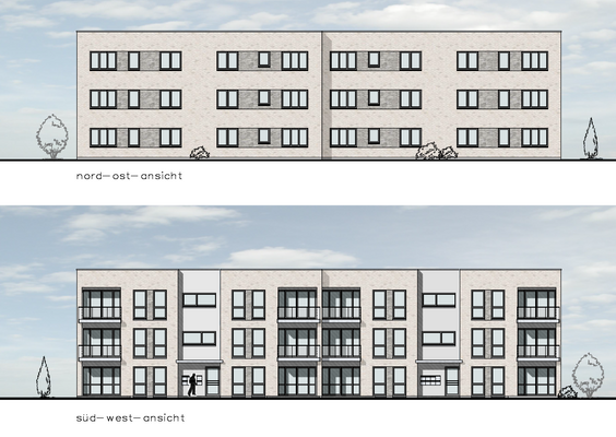 Ansichten Haus 2,3