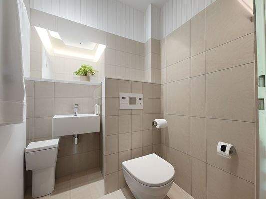 Gäste-WC, KI-generiert