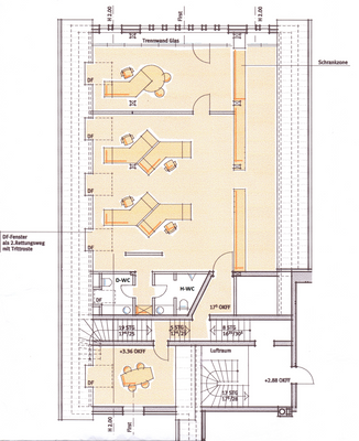 Grundriss Büro