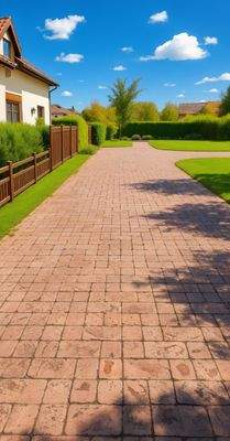 Zufahrt zum Grundstück - Beispiel (KI generiert)