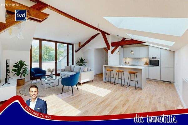 Titel mit KI möbiliert