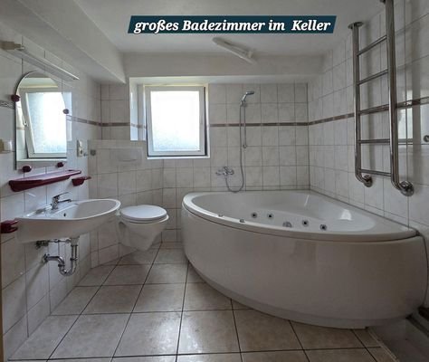 Wannenbad im Kellerbereich