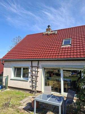 Große Tür zum Garten