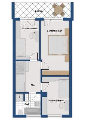 Grundriss Obergeschoss