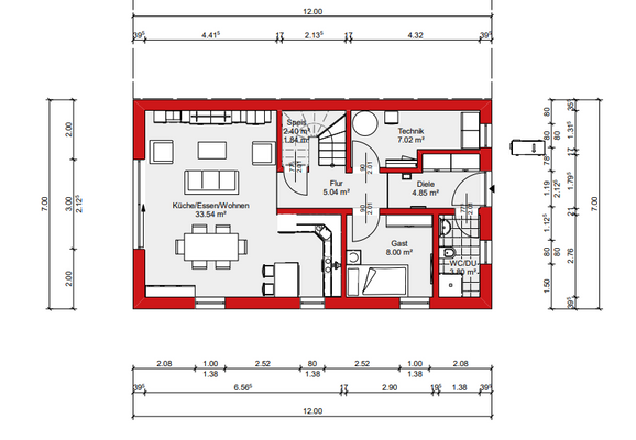 Möglicher Grundriss EG