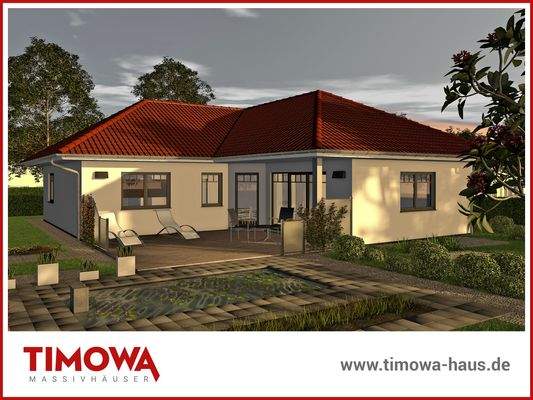 TIMOWA-Massivhäuser - Bunglow "Drigge" - Außenansicht
